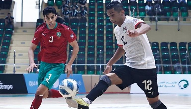بالصور : المغرب والعراق.. إلى نهائي كأس العرب لكرة قدم الصالات 2022