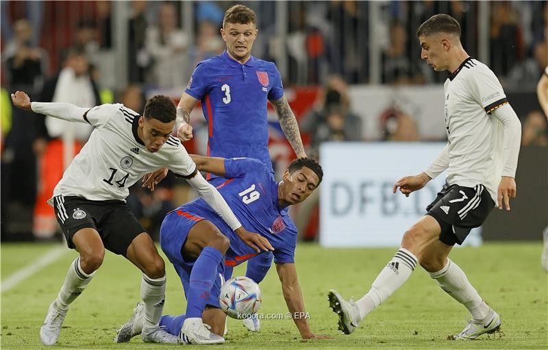 بالصور: إنجلترا تفرض التعادل على ألمانيا