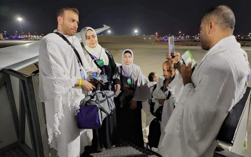 بالصور: وصول جميع حجاج غزة من الفوج الأول إلى مكة المكرمة