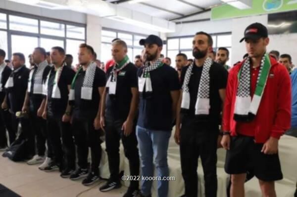 بالصور: استقبال حافل لمنتخب فلسطين بعد التأهل الآسيوي