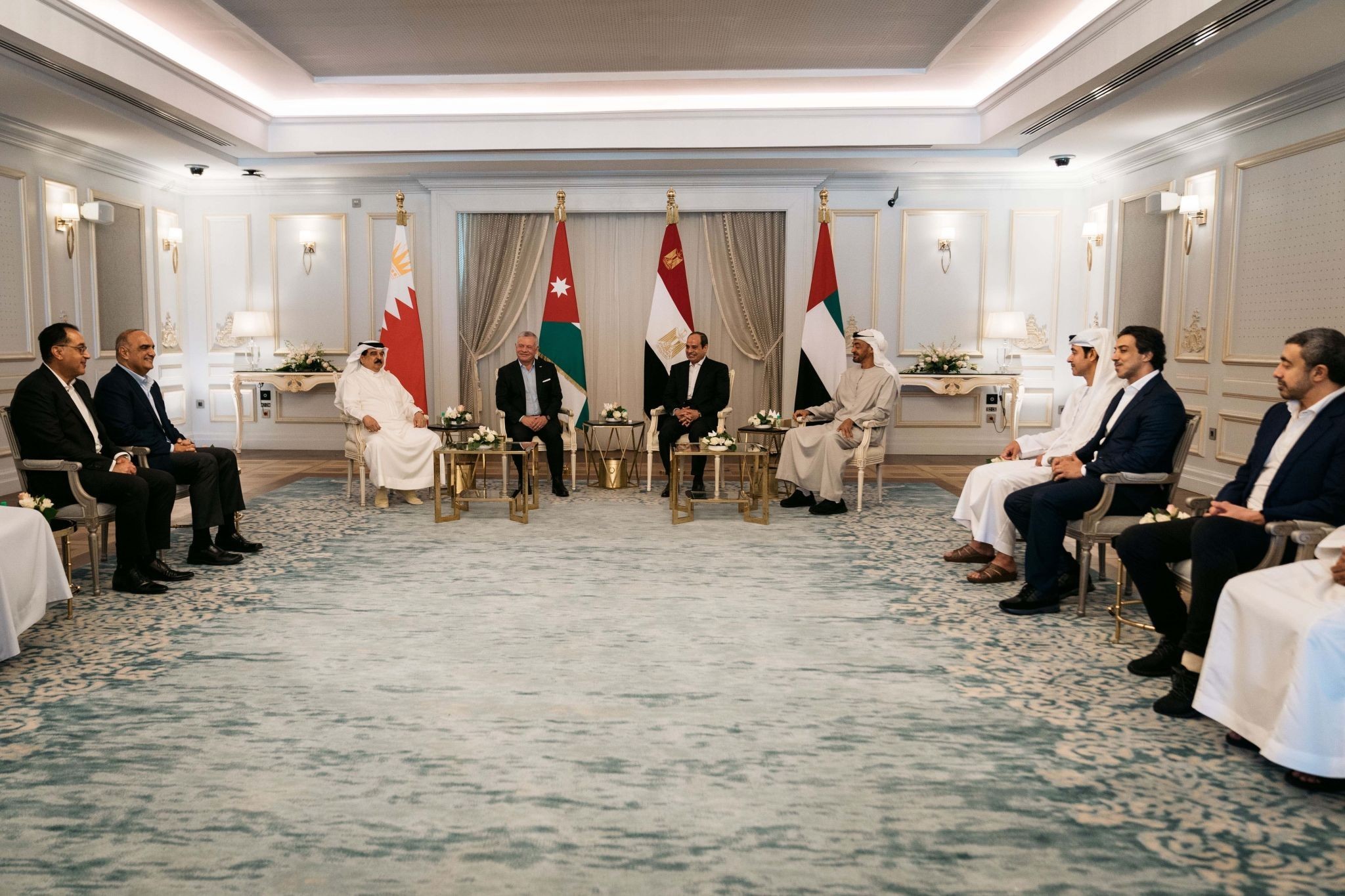 السيسي يبحث مع قادة الأردن والإمارات والبحرين آخر التطورات الإقليمية والدولية