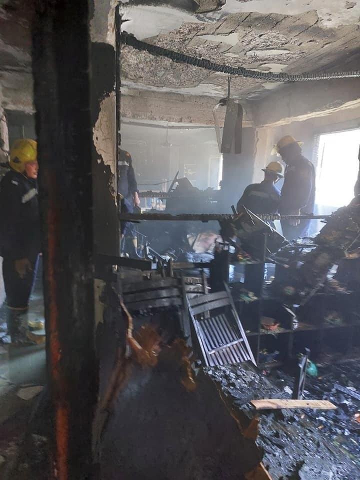 بالصور: إصابات جراء اندلاع حريق بكنيسة في مصر