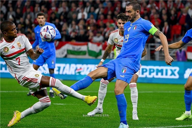 بالصور.. إيطاليا تسقط المجر وتتأهل لنصف نهائي دوري الأمم