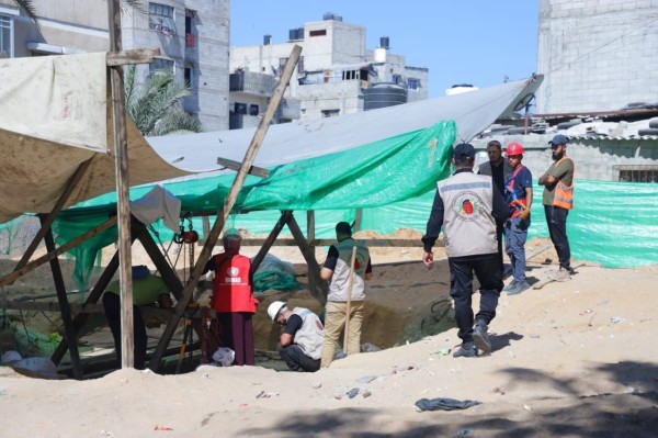 بالصور: هندسة المتفجرات تُحيّد خطر قنبلة من مخلفات الاحتلال في رفح