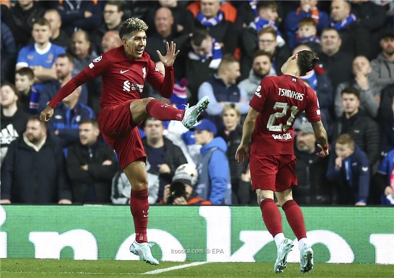 بالصور.. ليفربول يفجر مرمى رينجرز بسباعية