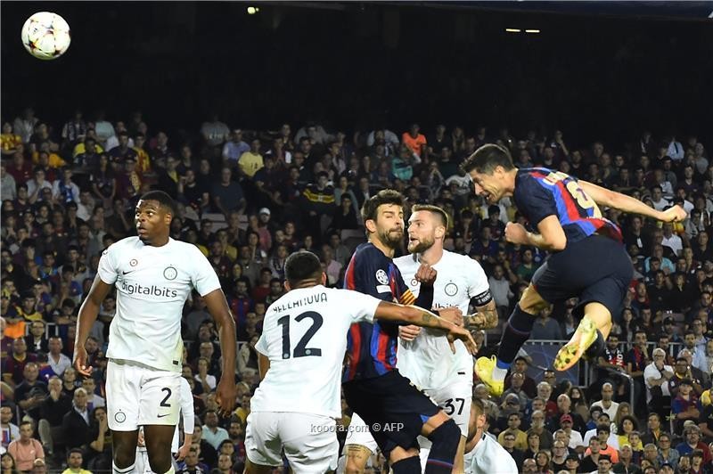بالصور: برشلونة ينجو من الخسارة أمام إنتر بسيناريو مثير