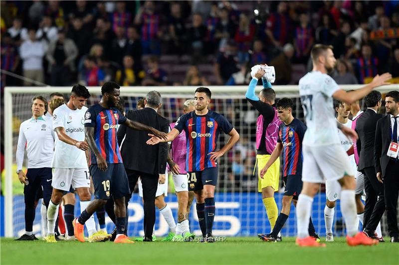 بالصور: برشلونة ينجو من الخسارة أمام إنتر بسيناريو مثير
