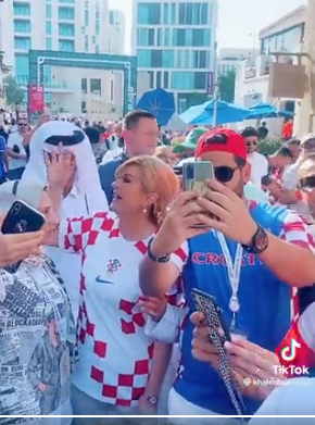 حضور لافت لرئيسة كرواتيا السابقة في شوارع قطر