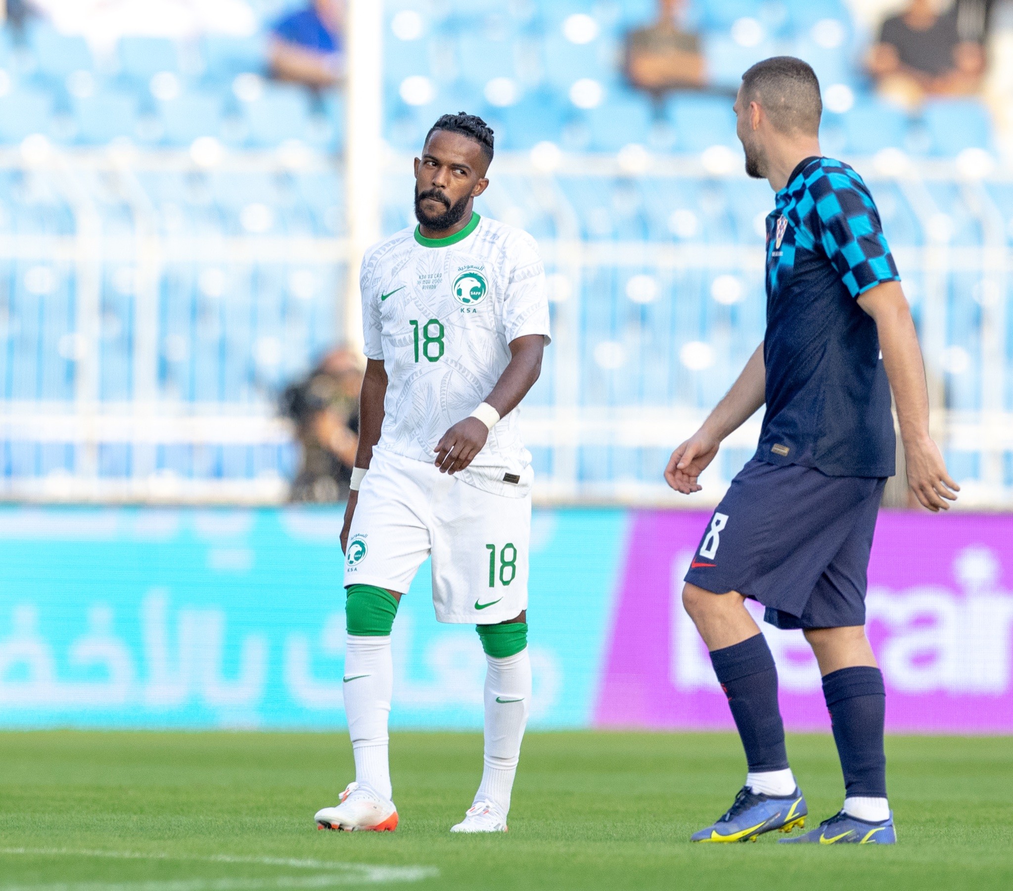 بالصور : السعودية تخسر أمام كرواتيا في البروفة الأخيرة للمونديال
