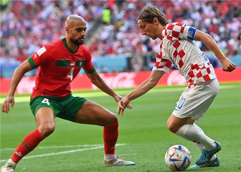 بالصور في مبارة قوية تعادل سلبي بين المغرب و كرواتيا