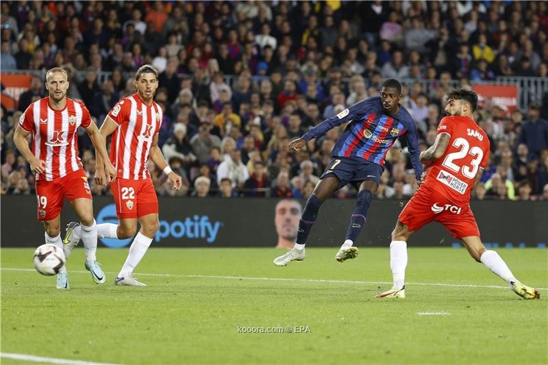 بالصور.. برشلونة يهزم ألميريا في ليلة وداع بيكيه