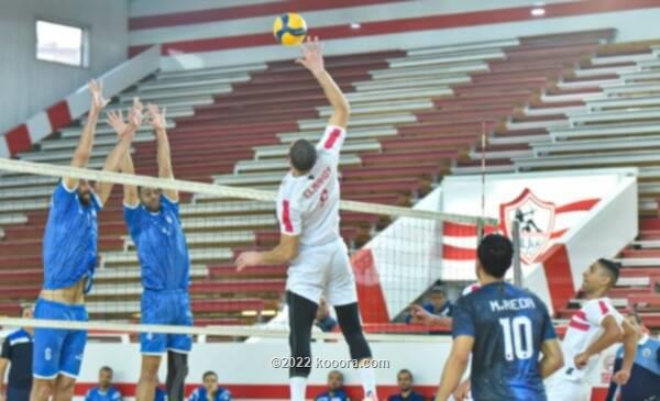 الزمالك يتخطى سموحة بثلاثية نظيفة في دوري الطائرة