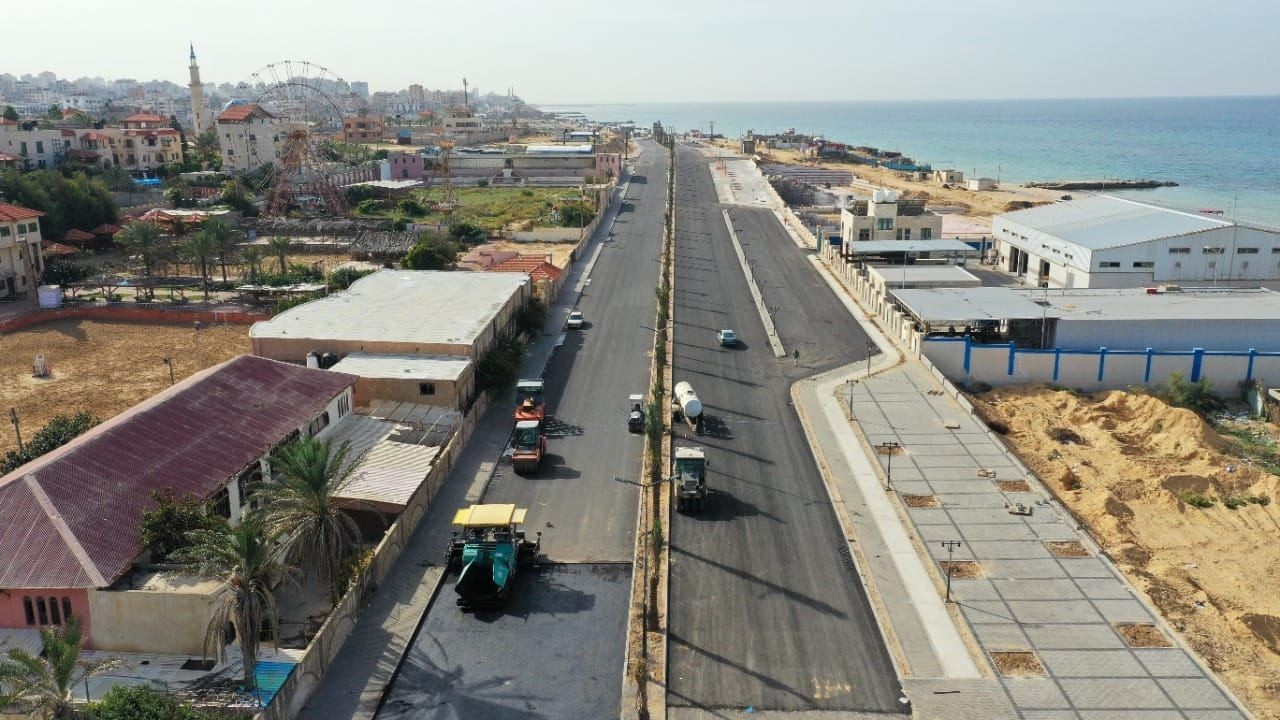 أشغال غزة: تم إنجاز 89% من مشاريع الطرق ضمن المنحة المصرية