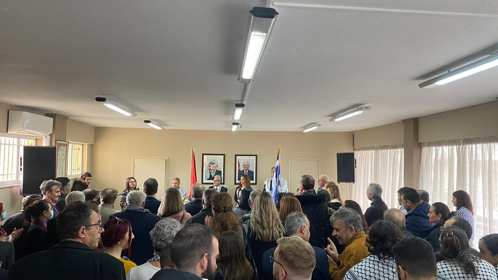 بالصور: افتتاح المقر الجديد للجالية الفلسطينية في أثينا