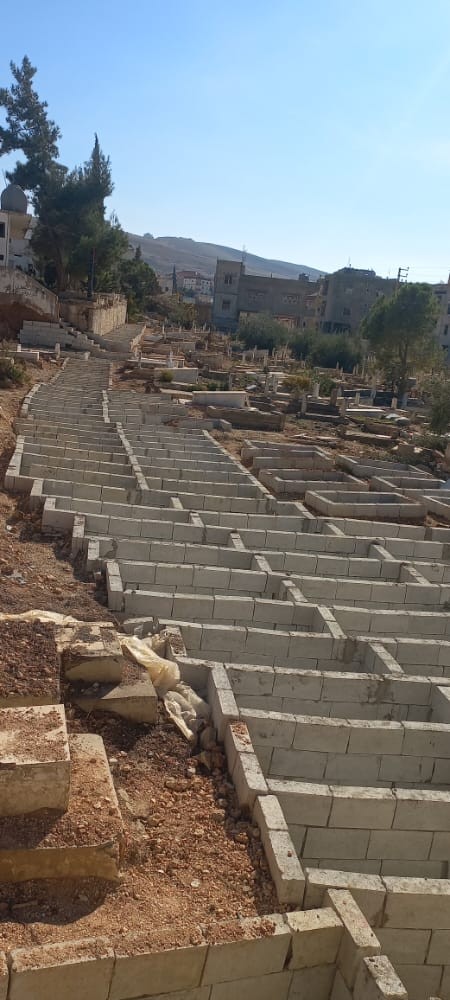 شؤون اللاجئين تُنهي مشروع ترميم مقبرة مخيم الجليل في لبنان