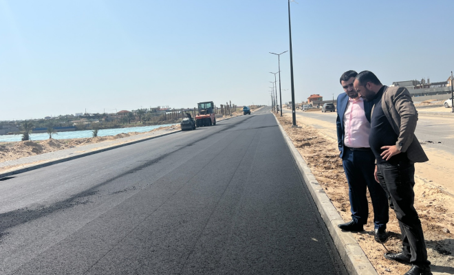 الأشغال بغزة تكشف مستجدات مشاريع طرق المنحة المصرية شمال القطاع