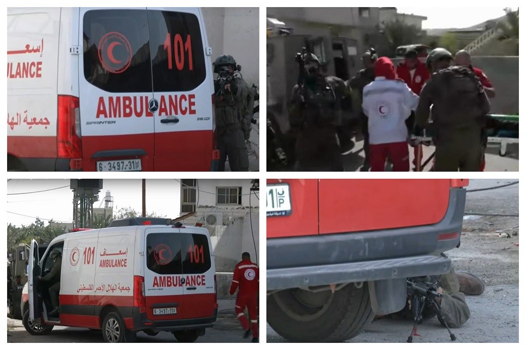 جمعية الهلال الأحمر ترصد انتهاكات الاحتلال لطواقمها