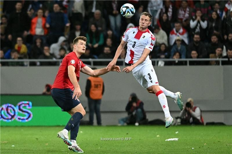 بالصور: جورجيا تتعادل مع النرويج في تصفيات اليورو