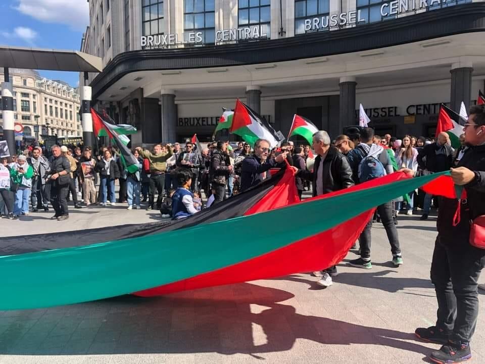 بالصور: إحياء يوم الأسير الفلسطيني في بروكسل