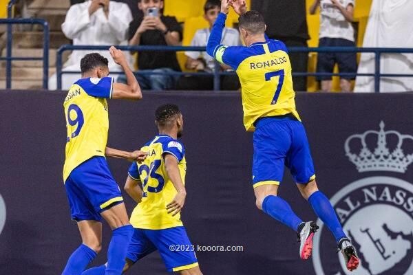 بالصور: رونالدو يساهم في اكتساح النصر للرائد