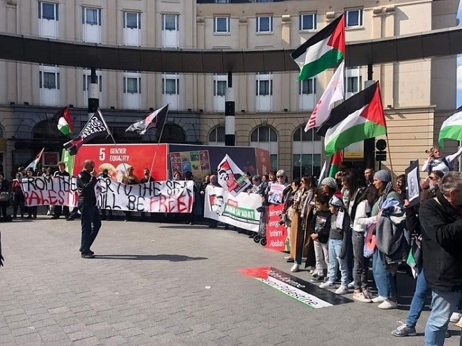 بالصور: إحياء يوم الأسير الفلسطيني في بروكسل