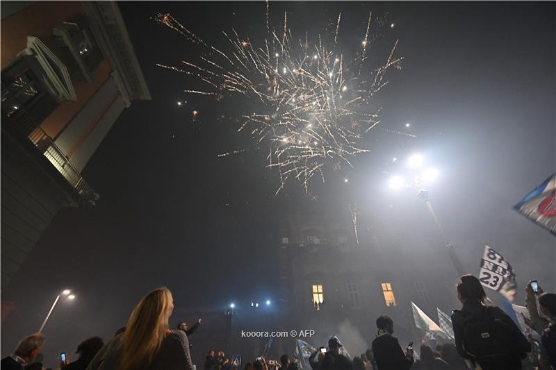 بالصور: جماهير نابولي تغزو الشوارع باحتفالات جنونية