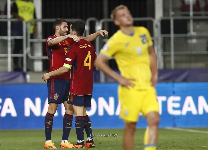بالصور.. منتخب شباب إسبانيا يتعادل مع أوكرانيا
