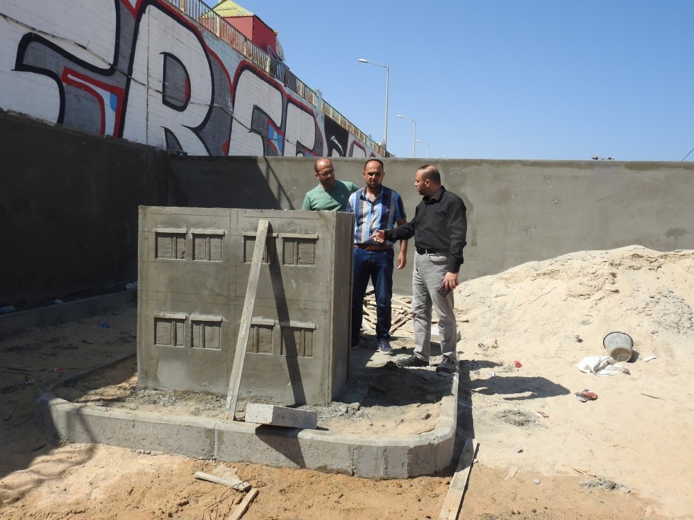 مواصلات غزة تشرع بإنشاء مشروع المدينة المرورية داخل ميناء غزة البحري