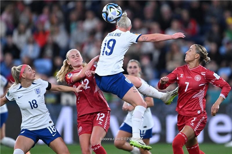 بالصور : المنتخب الإنجليزي يهزم الدنمارك ويقترب من ثمن نهائي مونديال السيدات