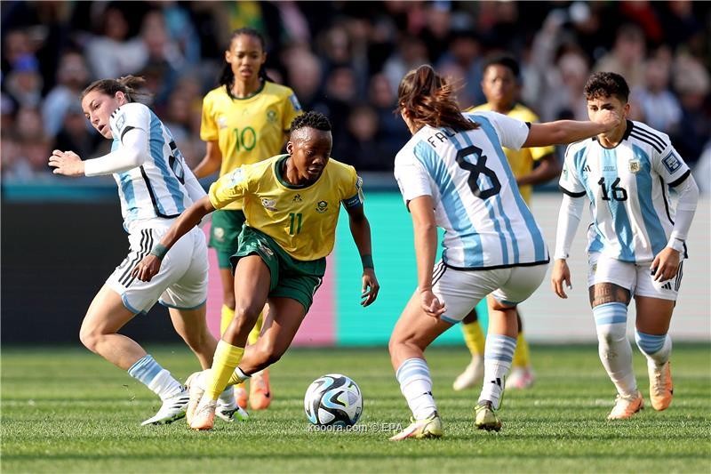 بالصور : الأرجنتين تحرم جنوب أفريقيا من فوز تاريخي بمونديال السيدات
