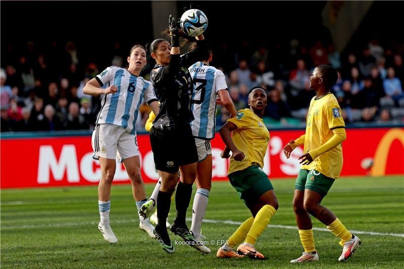 بالصور : الأرجنتين تحرم جنوب أفريقيا من فوز تاريخي بمونديال السيدات
