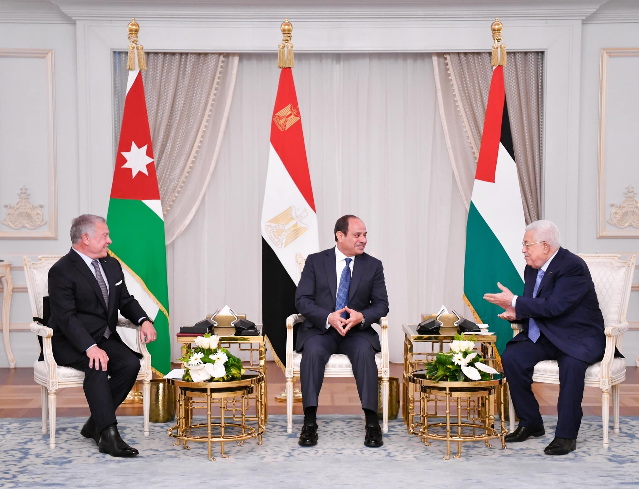 بالصور: تفاصيل البيان الختامي للقمة الثلاثة المصرية الأردنية الفلسطينية