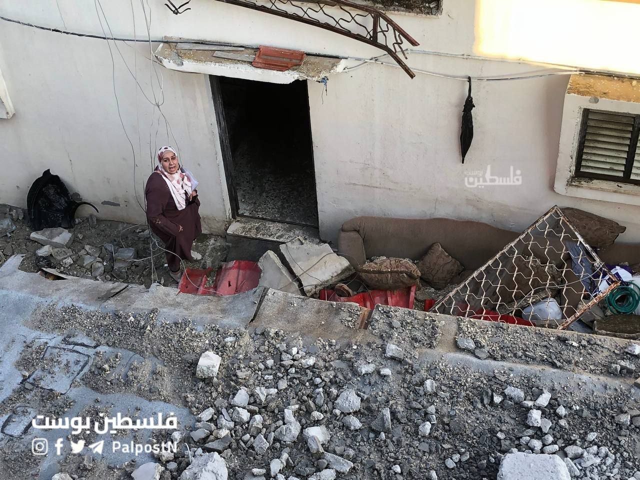 الاحتلال يُفجر منزل الشهيد عبد الفتاح خروشة في مخيم عسكر بنابلس