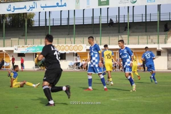 بالصور : تعادل مثير بين الشاطئ وشباب جباليا