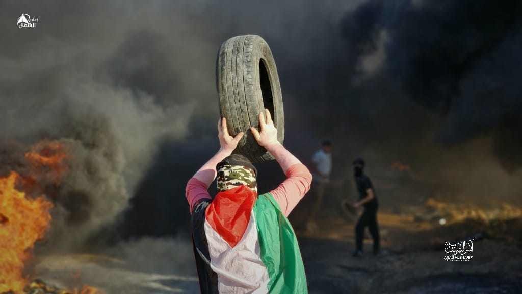 بالصور: إصابات خلال قمع الاحتلال المتظاهرين شرق قطاع غزة
