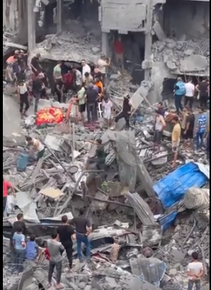 مشاهد لحجم الدمار الذي خلّفه القصف الإسرائيلي على غزة الليلة الماضية