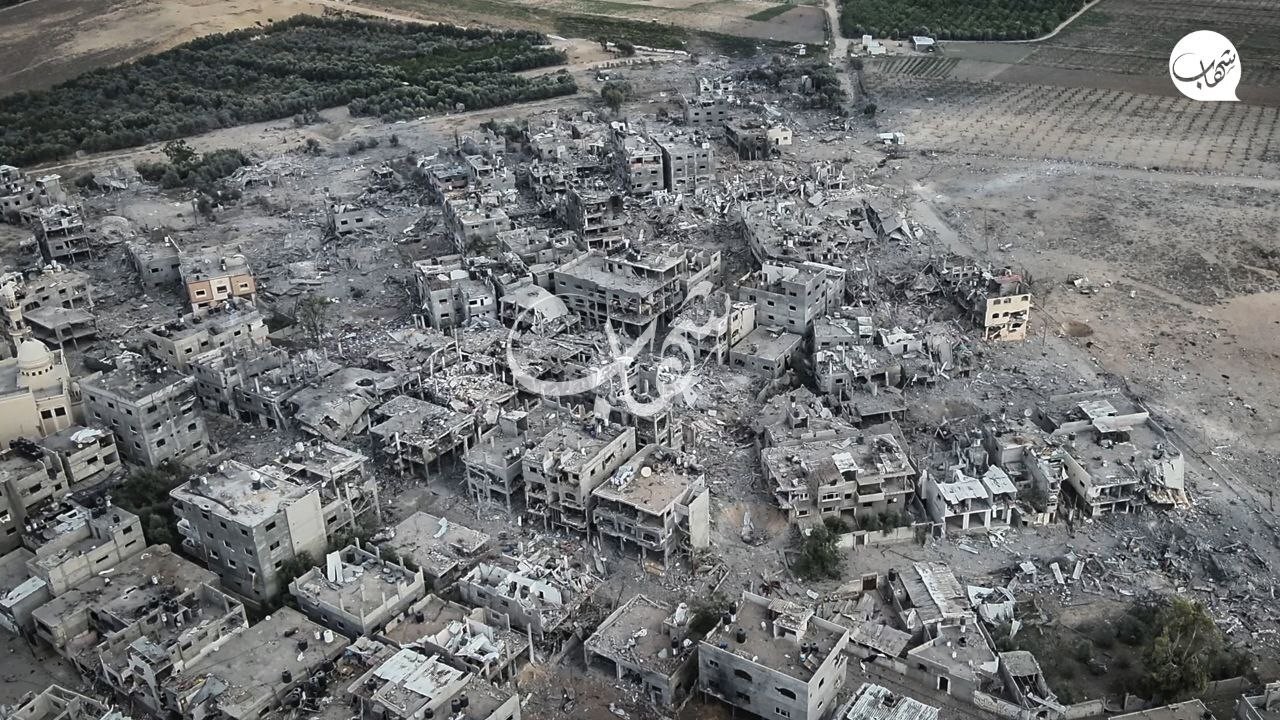 صور تظهر الدمار الهائل في بيت حانون شمال قطاع غزة