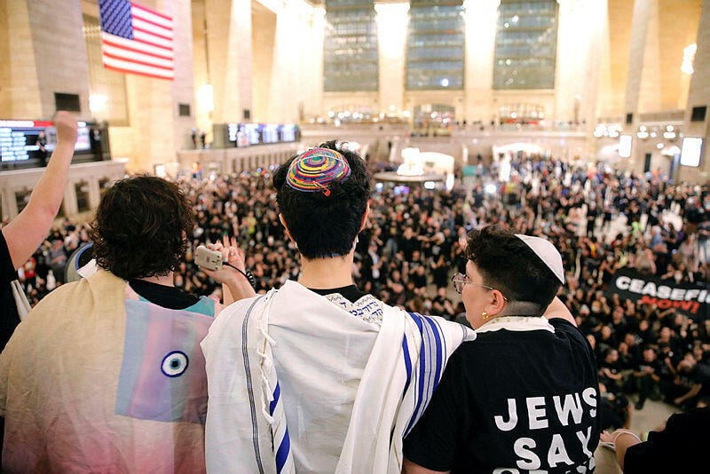 بالصور : مظاهرات يهودية في امريكا دعما لغزة
