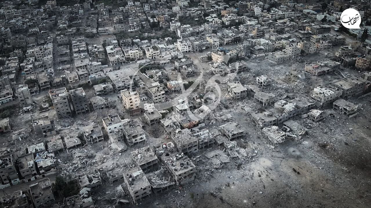 صور تظهر الدمار الهائل في بيت حانون شمال قطاع غزة