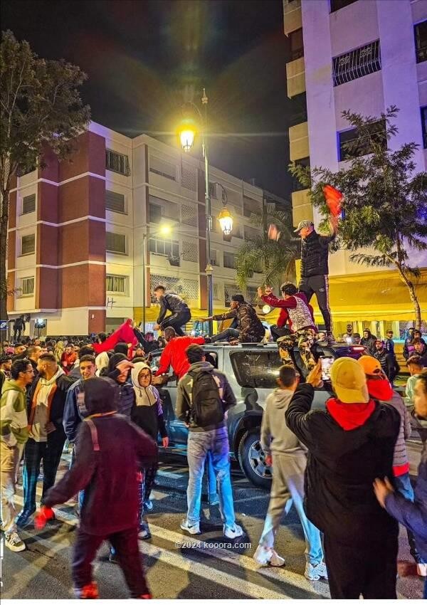 بالصور: تأهل الأسود يطلق الاحتفالات في شوارع المغرب