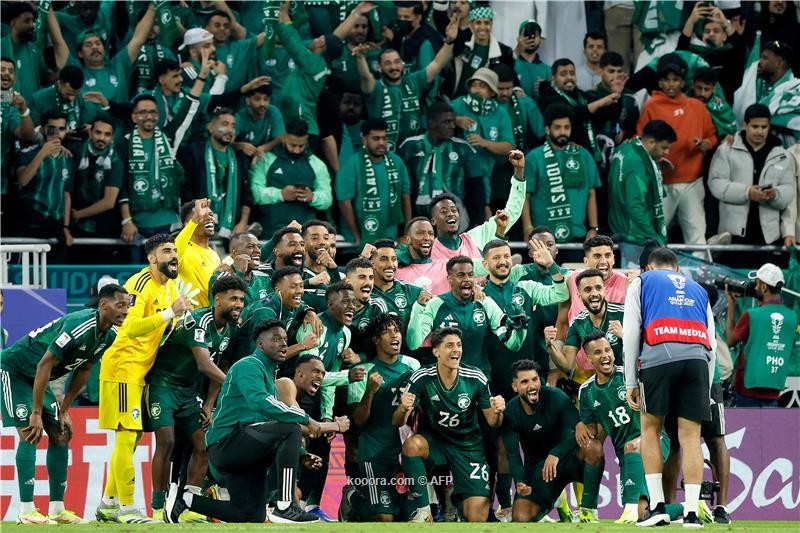 بالصور: السعودية تجتاز قيرغيزستان وتطير لثمن نهائي كأس آسيا
