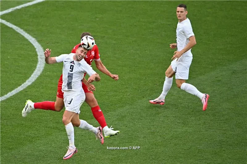 بالصور: سلوفينيا تجبر الدنمارك على التعادل