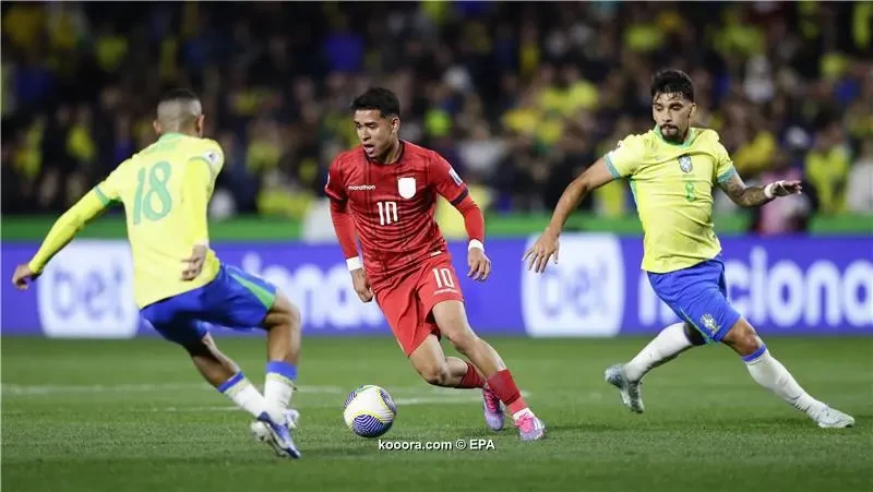 بالصور : رودريجو يقود البرازيل للفوز على الإكوادور