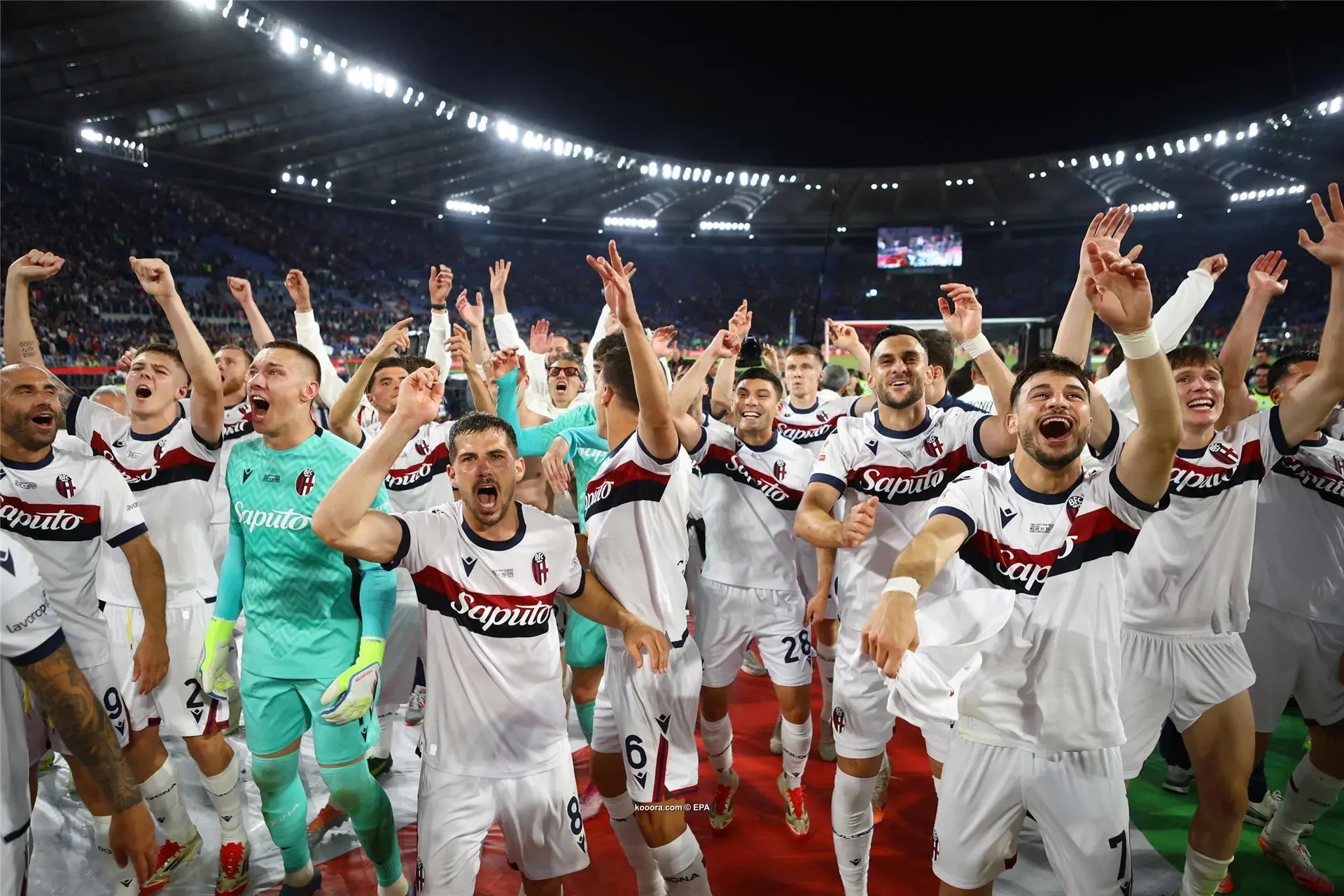 بالصور : زلزال في الأولمبيكو.. بولونيا ينتزع الكأس ويحطم أحلام ميلان