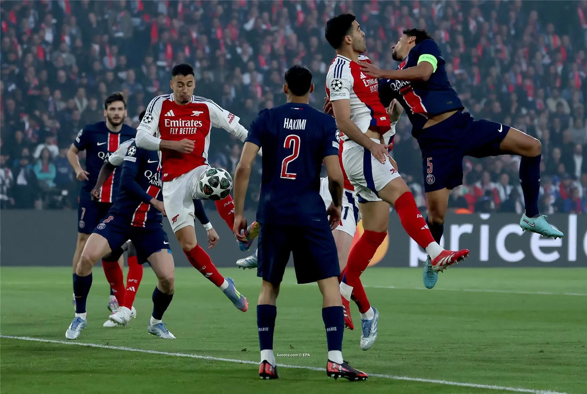 باريس يقهر آرسنال ويتأهل لمواجهة إنتر في نهائي دوري الأبطال